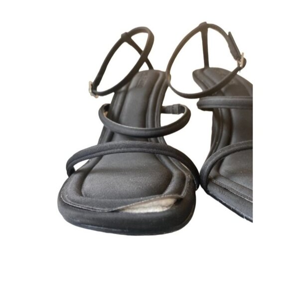 Briella Womens Ankle Strap Square Toe Heels Dress Sandals Black Size 10 Defected - Picture 5 of 7